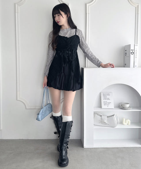 イレヘムレースキャミチュニック | LO2253008 | ブラック