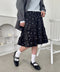 ドットフリルティアードミディスカート | SL2256007 | ブラック
