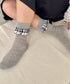異素材フリルリブソックス | SL6256009 | グレー