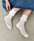 異素材フリルリブソックス | SL6256009 | ホワイト