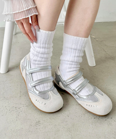 ダブルベルトバレエスニーカー | SL3256011 | シルバー