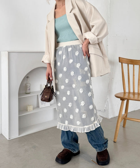 ローズシアースカート | SL2256012 | アイボリー