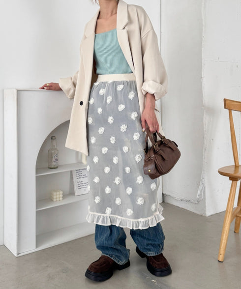 ローズシアースカート | SL2256012 | アイボリー