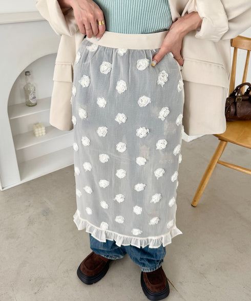 ローズシアースカート | SL2256012 | アイボリー