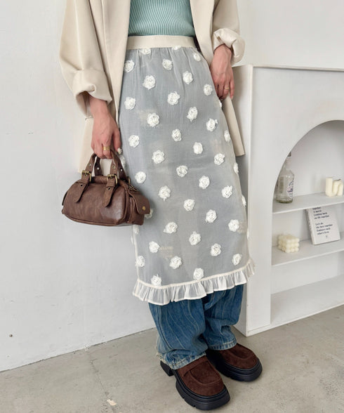 ローズシアースカート | SL2256012 | アイボリー