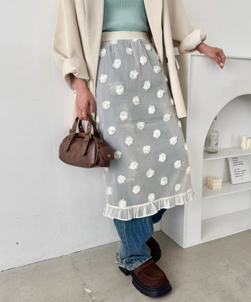 ローズシアースカート | SL2256012 | アイボリー