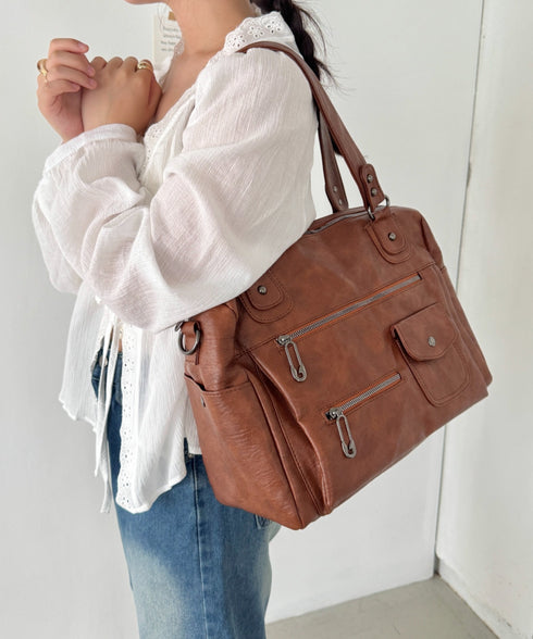 アウトポケットヴィンテージバッグ | SL1256013 | ブラウン