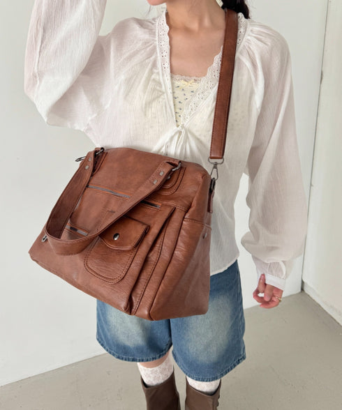 アウトポケットヴィンテージバッグ | SL1256013 | ブラウン