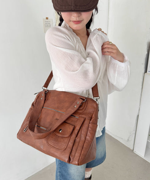 アウトポケットヴィンテージバッグ | SL1256013 | ブラウン