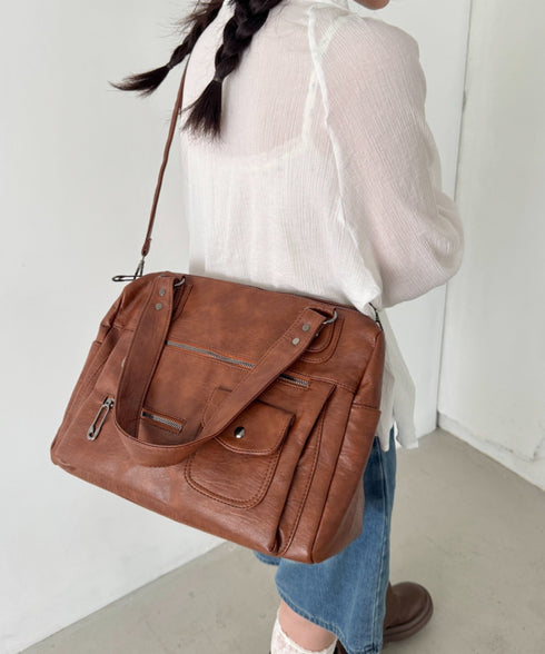 アウトポケットヴィンテージバッグ | SL1256013 | ブラウン