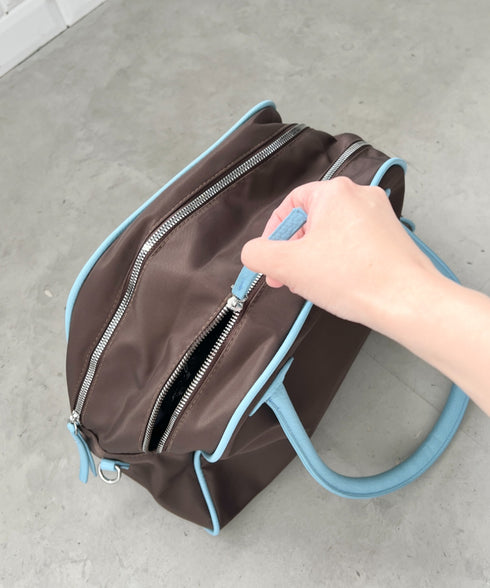 ダブルジップボストンバッグ | CL1256001 | ブラウン