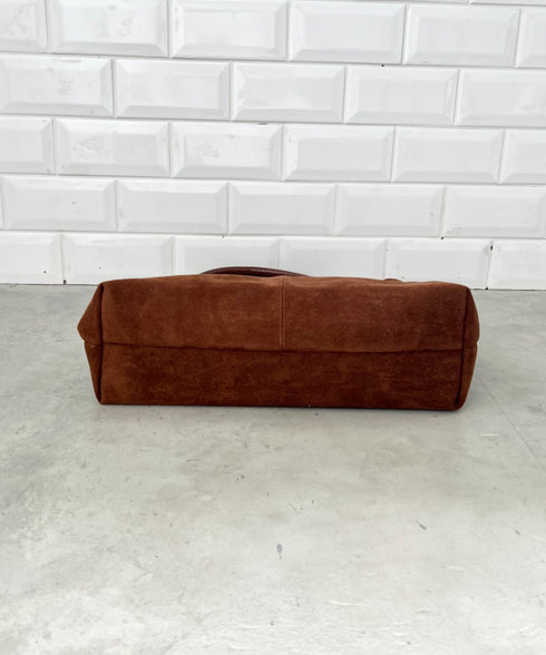 ベルトデザインフェイクスエードバッグ | CL1256003 | ブラウン