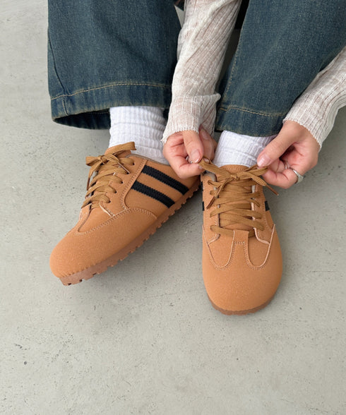 スウェードタッチサボスニーカー | CL3256004 | ブラウン