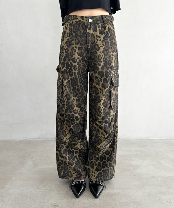 レオパード柄ワイドカーゴパンツ | BA2256001 | レオパード