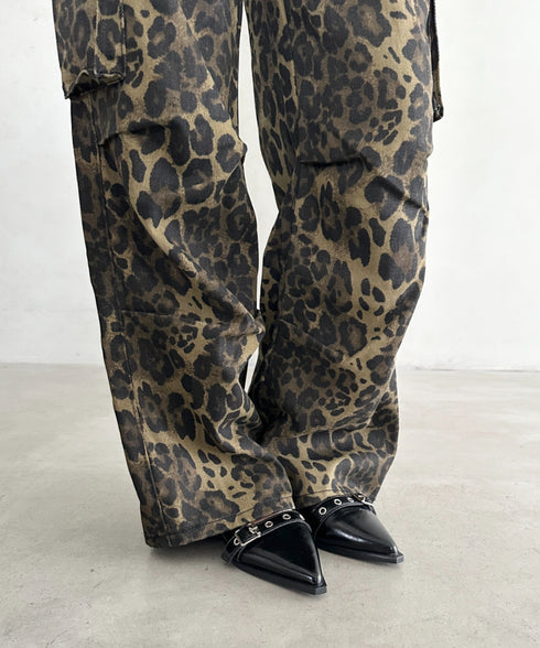 レオパード柄ワイドカーゴパンツ | BA2256001 | レオパード