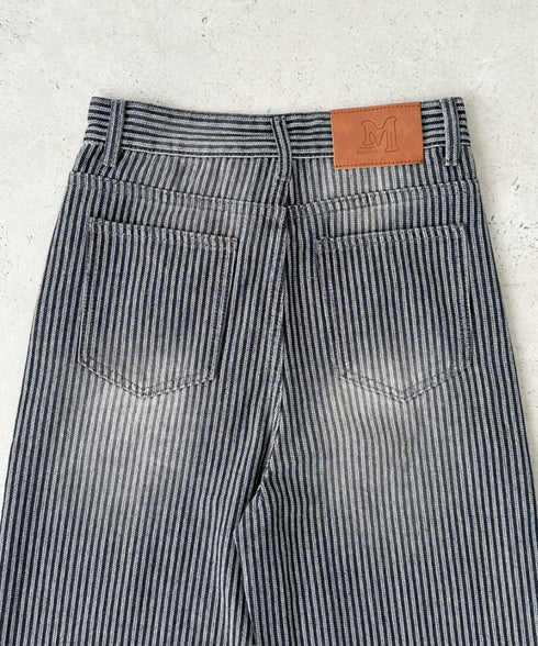 ストライプワイドパンツ | BA2256002 | ブラック