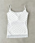 カップ付きドット柄キャミソール | BA2255052 | ホワイト