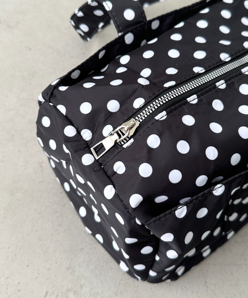 ドット柄ナイロンショルダーバッグ | BA1255054 | ブラック
