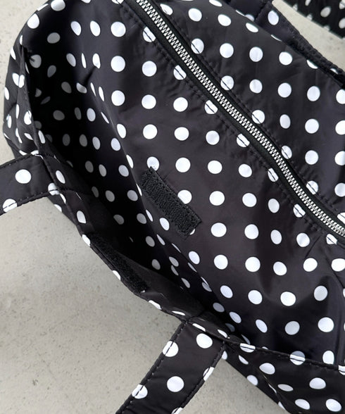 ドット柄ナイロンショルダーバッグ | BA1255054 | ブラック