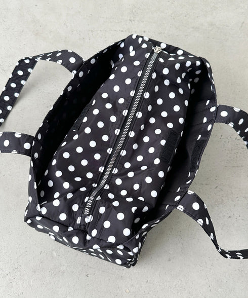 ドット柄ナイロンショルダーバッグ | BA1255054 | ブラック