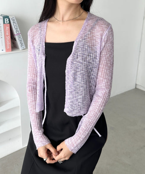 フロントリボンシアーカーディガン | CL2255053 | パープル