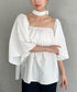 オフショル小花柄ボリュームブラウス | MD2253010 | ホワイト