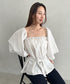 オフショル小花柄ボリュームブラウス | MD2253010 | ホワイト