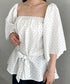 オフショル小花柄ボリュームブラウス | MD2253010 | ホワイト