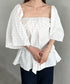 オフショル小花柄ボリュームブラウス | MD2253010 | ホワイト