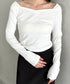 アンバランスネックデザイントップス | MD2253011 | ホワイト