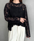 総レースビッグシルエットトップス | MD2253013 | ブラック