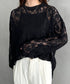 総レースビッグシルエットトップス | MD2253013 | ブラック