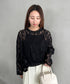 総レースビッグシルエットトップス | MD2253013 | ブラック