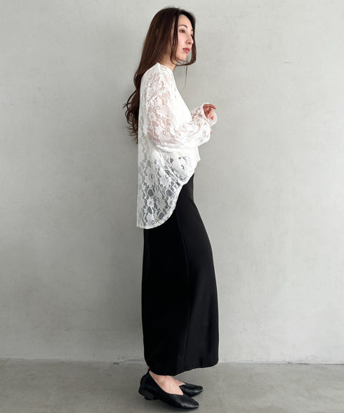 総レースビッグシルエットトップス | MD2253013 | ホワイト