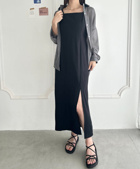 ビッグシルエット ボリュームスリーブシアーシャツ | WR2253008 | グレー