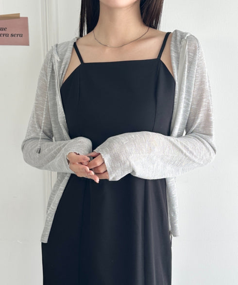 フード付きシアージップパーカー | WR2253002 | グレー