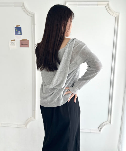 フード付きシアージップパーカー | WR2253002 | グレー