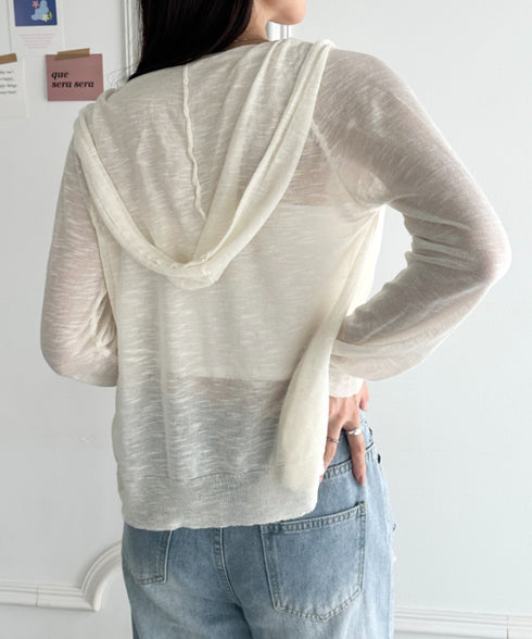 フード付きシアージップパーカー | WR2253002 | サックスブルー