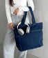 【A4収納可能】デニムトートバッグ | MD1252054 | ブルー