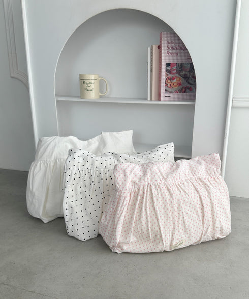 【A4収納可能】フリルリボントート | WR1252032 | ホワイト