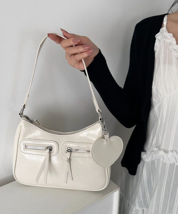 ハートチャーム付きPU 2WAYショルダーバッグ | WR1253012 | オフホワイト