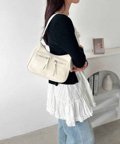 ハートチャーム付きPU 2WAYショルダーバッグ | WR1253012 | オフホワイト