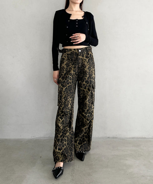 【2点セット】スナップボタンリブアンサンブル | BA2253001 | ブラック