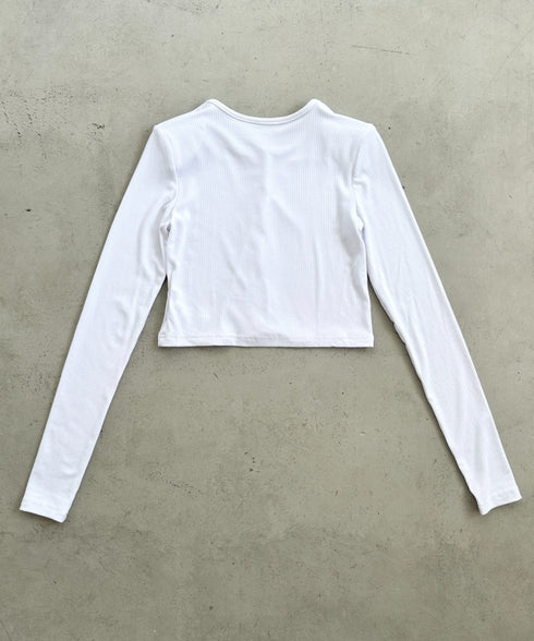 【2点セット】スナップボタンリブアンサンブル | BA2253001 | ホワイト