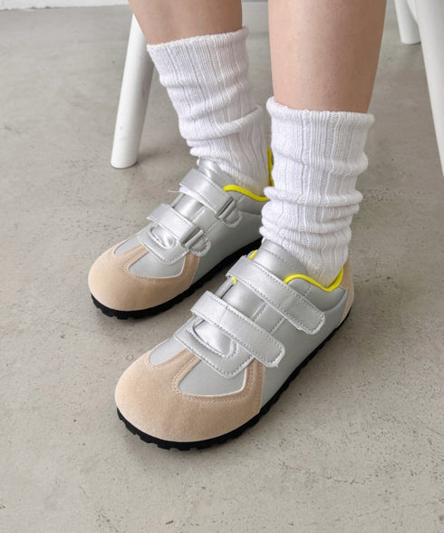 ダブルストラップフラットシューズ | SL3256020 | シルバー