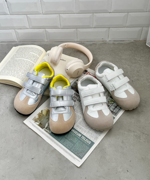 ダブルストラップフラットシューズ | SL3256020 | シルバー