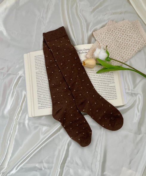 ドットハイソックス | SL6256025 | ブラウン