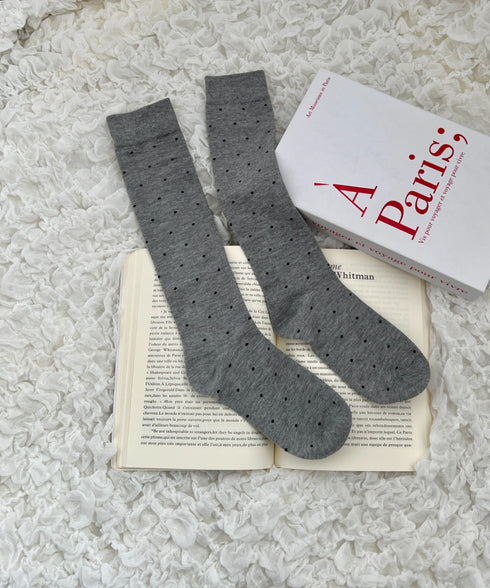 ドットハイソックス | SL6256025 | グレー