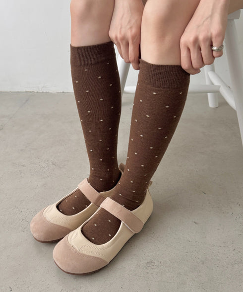 ドットハイソックス | SL6256025 | ブラウン
