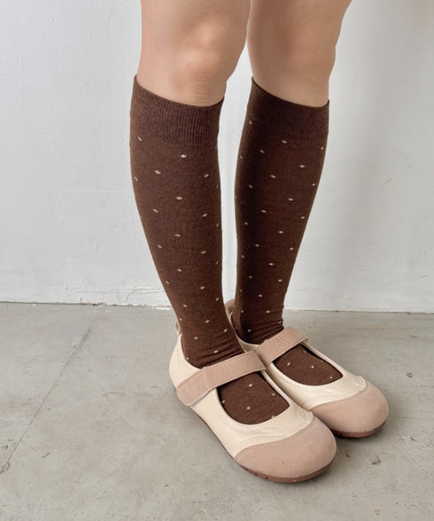 ドットハイソックス | SL6256025 | ブラウン